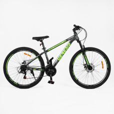 Велосипед Спортивний Corso 27.5" дюймів «Genesis» (GS-27625) рама сталева 15’’, обладнання SunRun 21 швидкість, зібран на 75%