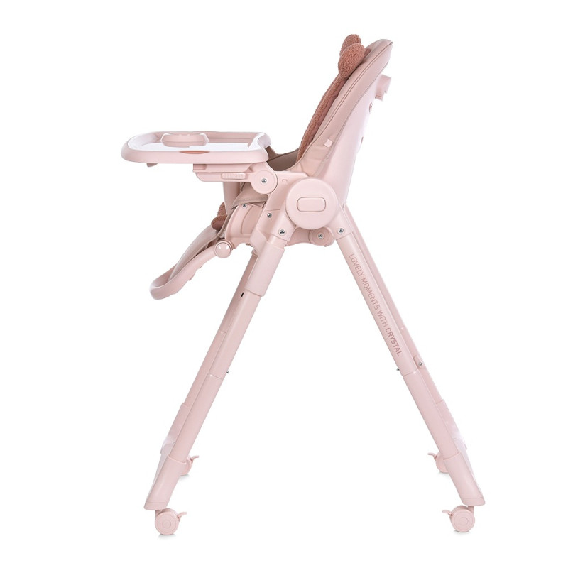 Дитячий Стільчик для годування EL CAMINO CRYSTAL (ME 1037 Bear Pink)