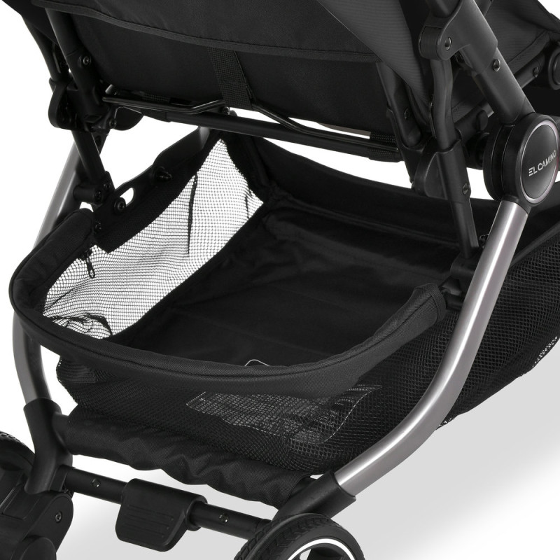 Дитяча прогулянкова Коляска El Camino ROOVE (ME 1230 Black) чохол на ніжки