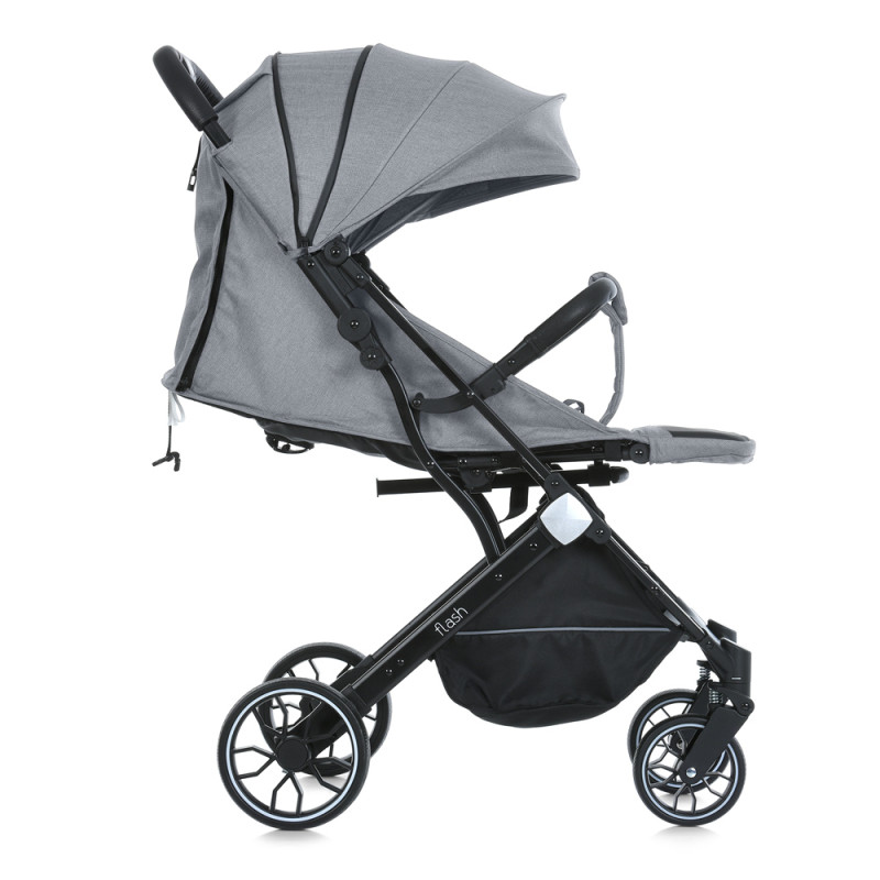 Дитяча прогулянкова Коляска BAMBI FLASH (M 5727-1 Silver Gray) алюміній