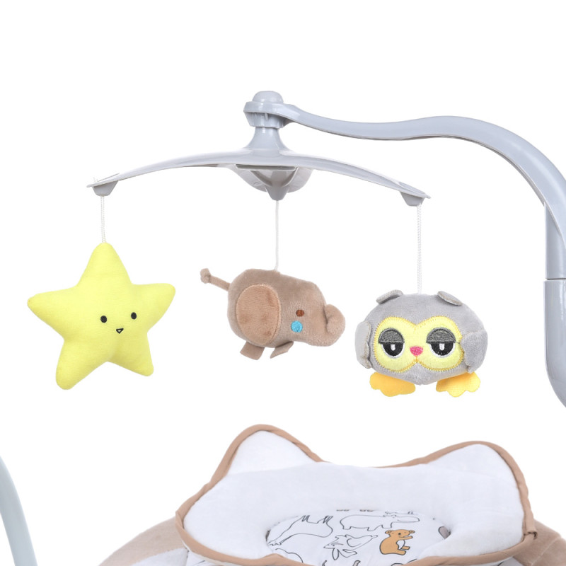 Дитяча Гойдалка EL CAMINO TEDDY (ME 1075 Beige Animals)