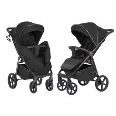 Дитяча коляска прогулянкова CARRELLO Bravo (CRL-5515 Jet Black) складна