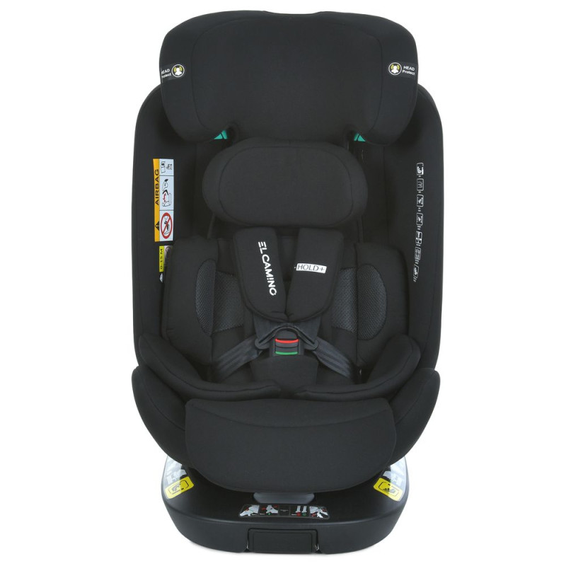 Дитяче Автокрісло EL CAMINO  i-HOLD+ (ME 1189 Black) поворотне, група 0+I, II, III