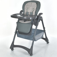Дитячий стільчик для годування EL CAMINO STEADY (ME 1177 Total Gray)