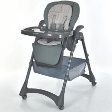 Дитячий стільчик для годування EL CAMINO STEADY (ME 1177 Total Gray)