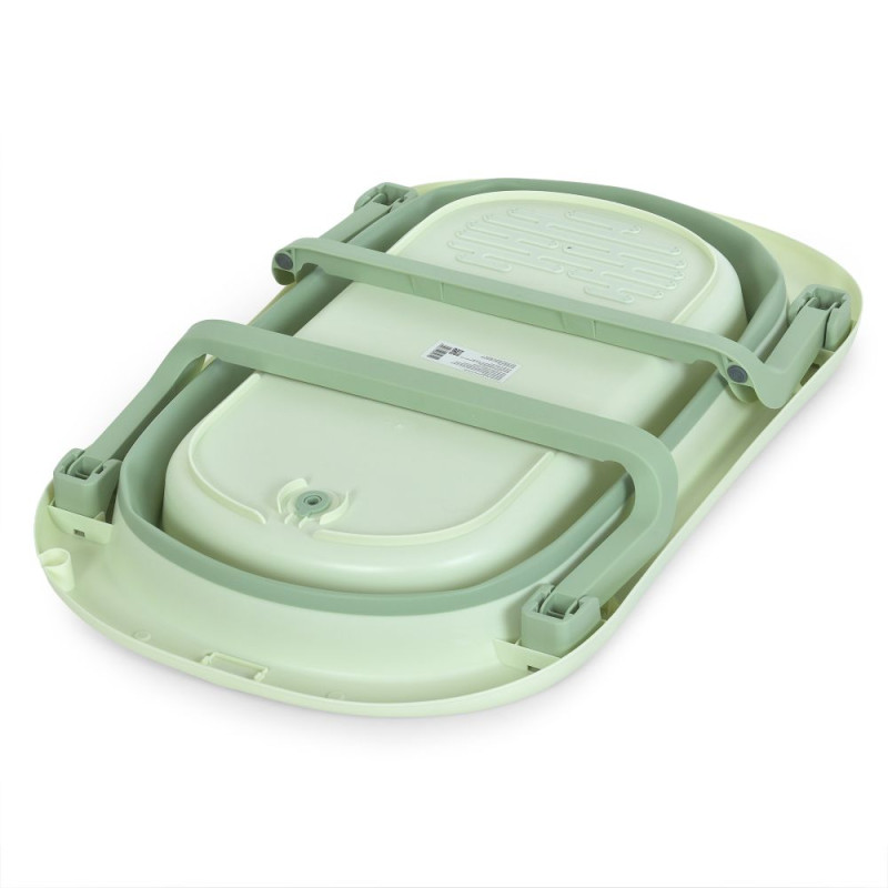 Дитяча Ванночка (ME 1151 PLUS Pale Green) з термометром, силікон, складана