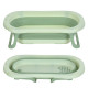 Дитяча Ванночка (ME 1151 PLUS Pale Green) з термометром, силікон, складана