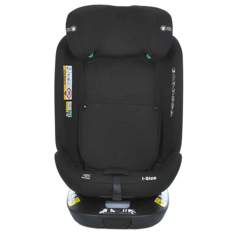 Дитяче Автокрісло EL CAMINO  i-HOLD+ (ME 1189 Black) поворотне, група 0+I, II, III