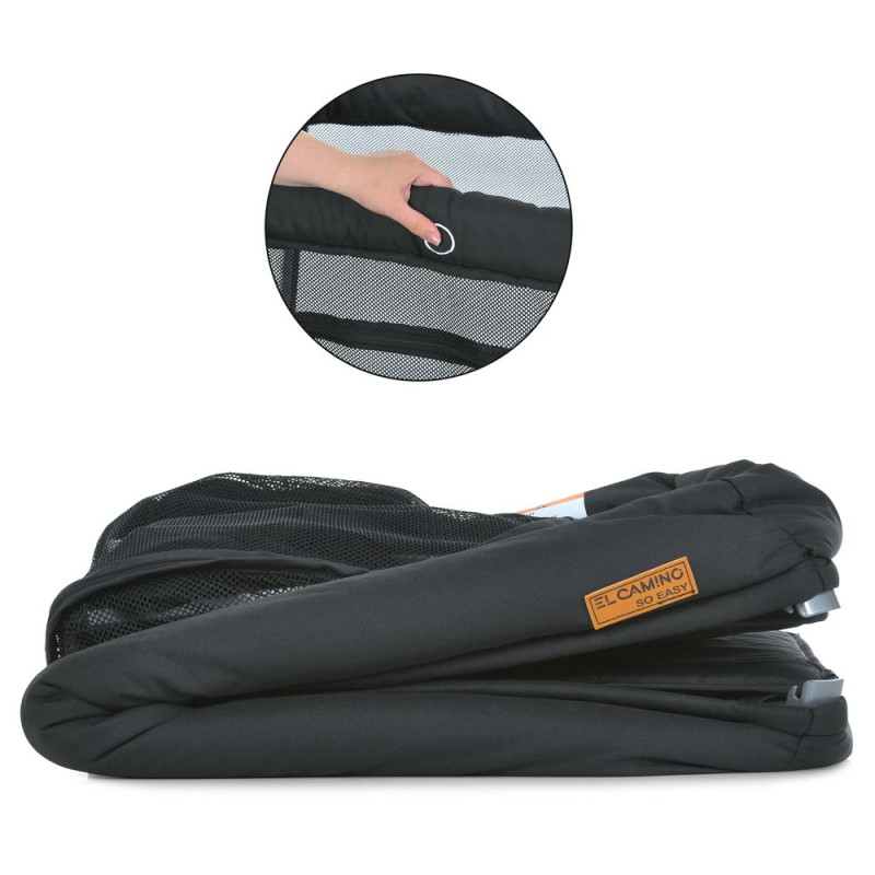 Дитяче Ліжечко-манеж EL CAMINO SO EASY (ME 1194 Black)