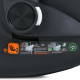 Дитяче Автокрісло El Camino i-Flow (ME 1198 Black) i-SIZE R129, група 0+, зростання дитини 40-87 см