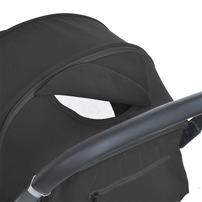 Дитяча прогулянкова Коляска EL CAMINO BEYA (ME 1127-B Black) з чохлом на ніжки