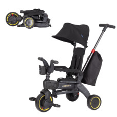 Дитячий триколісний Велосипед TILLY COMBI (T-392 BLACK) знімна батьківська ручка