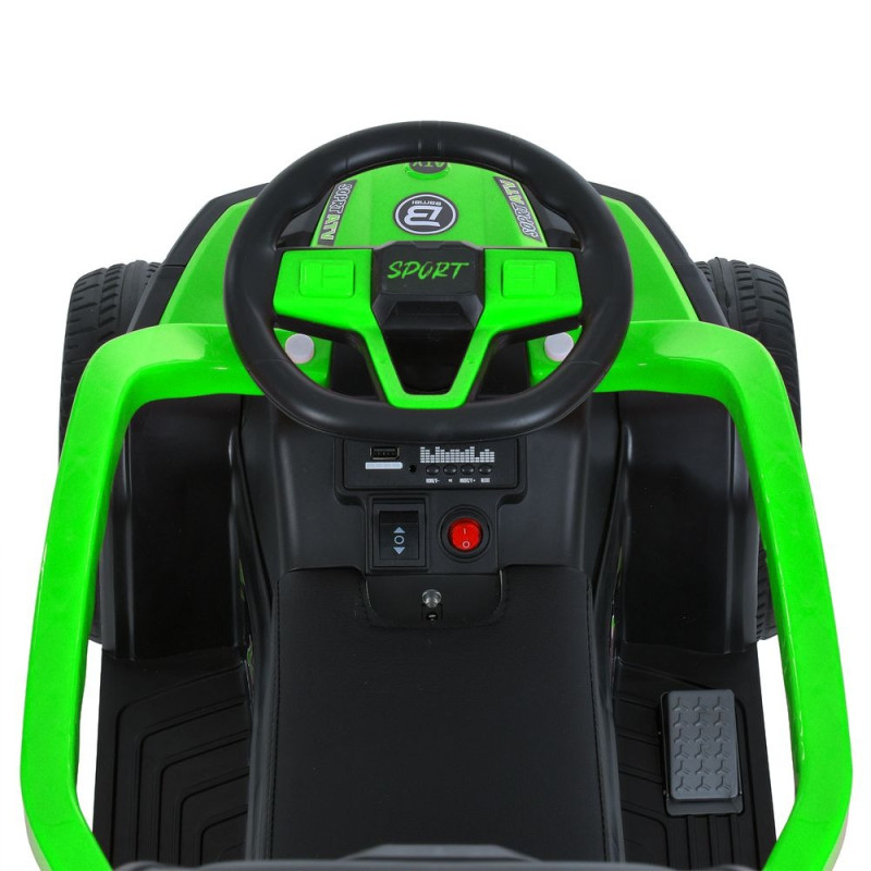 Дитяча каталка-толокар Квадроцикл Bambi Racer (M 6126EBLR-5) шкіра, музика, світло