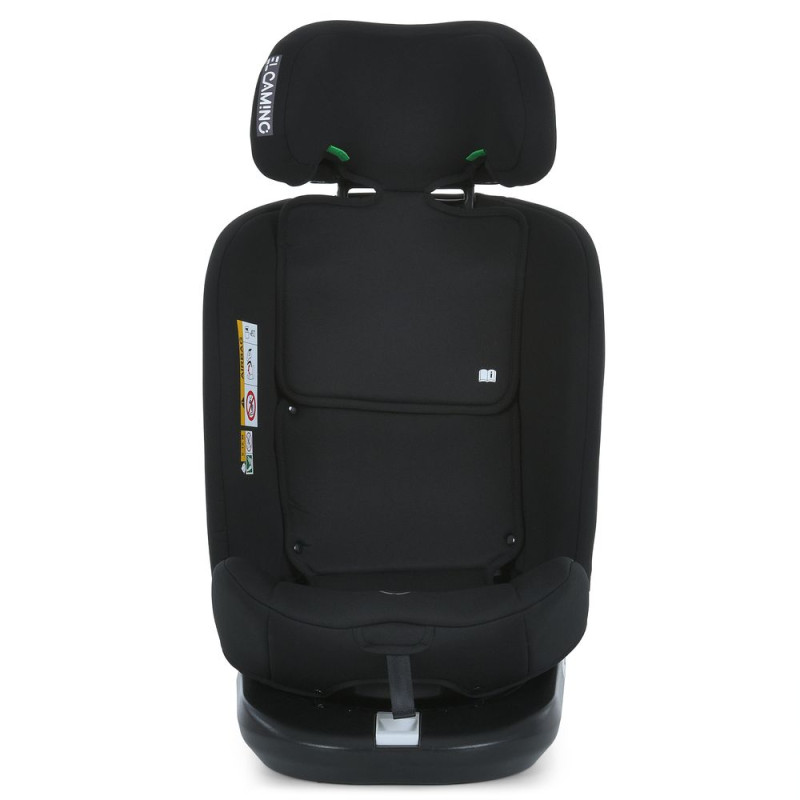 Дитяче автокрісло El Camino i-Free (ME 1187 Black) i-Size R129, фаза 1,2 (40-150 см) top tether, isofix