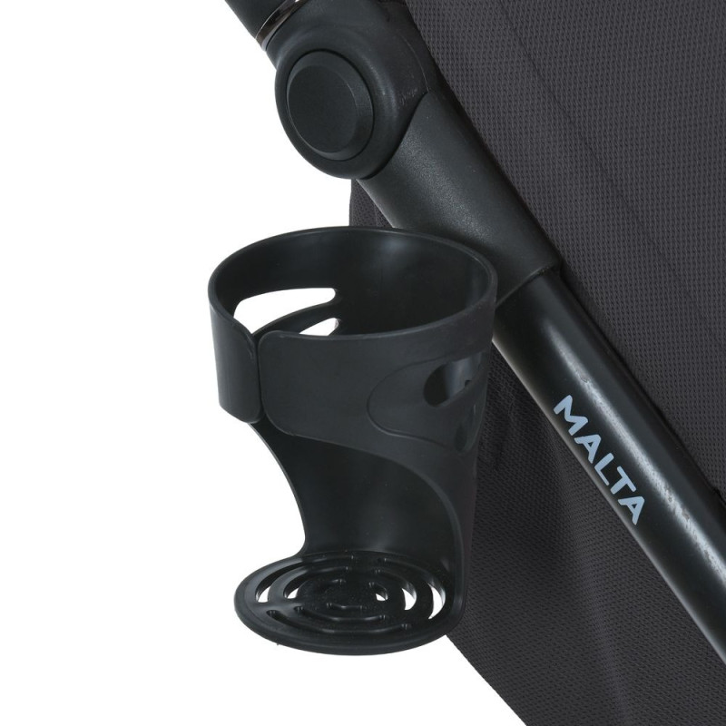 Коляска дитяча EL CAMINO MALTA (ME 1182 Black Onyx) москітна сітка, дощовик, підстак., чохол